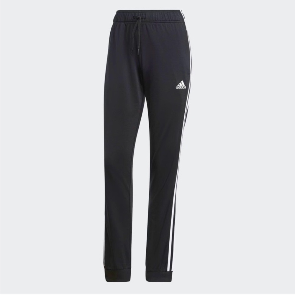 adidas Womens Essentials Warm-Up Slim Tapered 3-Stripes Track Pants MEDIUM